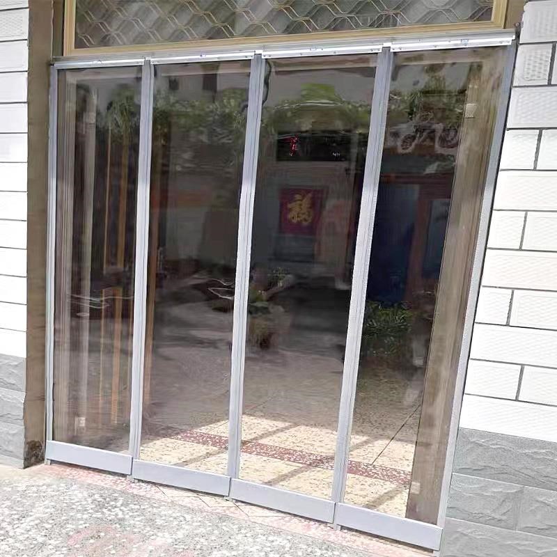 磁性自吸门帘透明四季门帘 磁吸门帘透明pvc软门帘 超市软门帘定