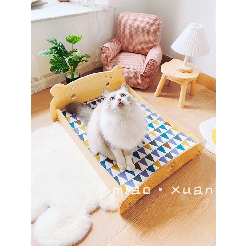 喵选 猫窝猫咪床宠物窝狗床宠物床四季猫M屋狗狗小床狗窝猫咪用