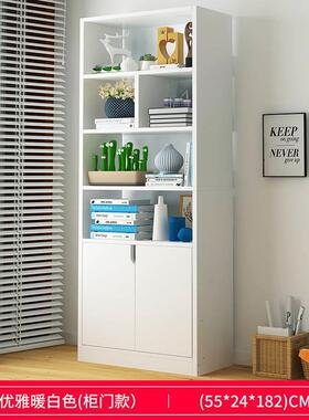 l胡桃色长60f8/10/120宽24高182简易现/代带0抽屉书柜置物架小书0