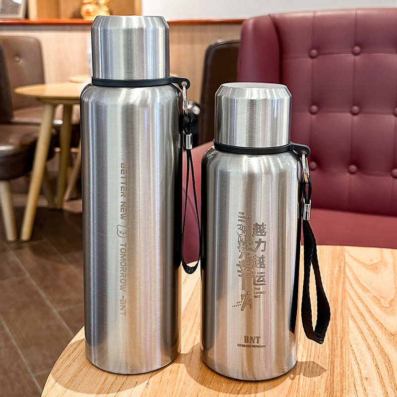 茶水分离全钢保温杯定制刻字男款便携泡茶水杯带盖水壶不锈钢杯子