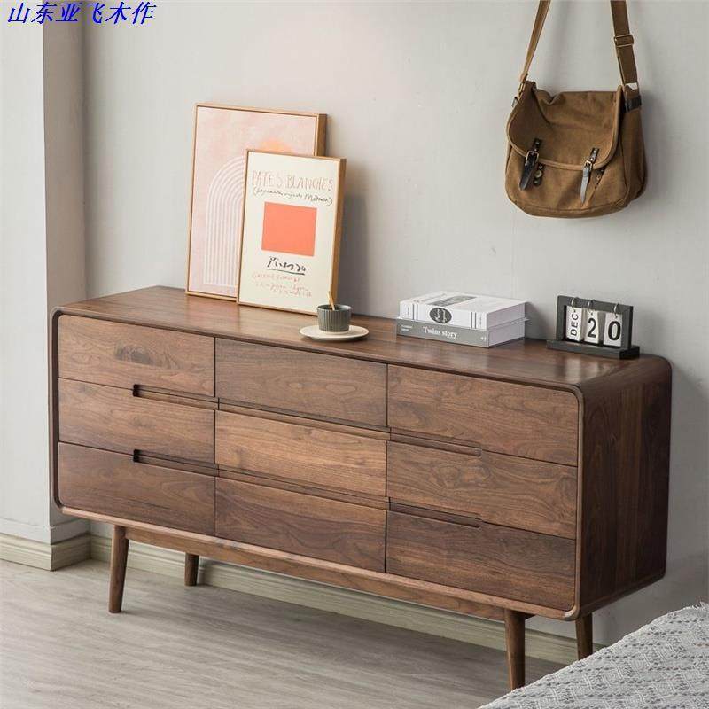 北美黑胡桃九斗柜 北欧轻奢客厅入户玄关柜 北欧轻奢型卧室收纳储,鲜花速递/花卉仿真/绿植园艺,割草机/草坪机,淘宝优惠券,粉丝福利购,淘宝优惠卷