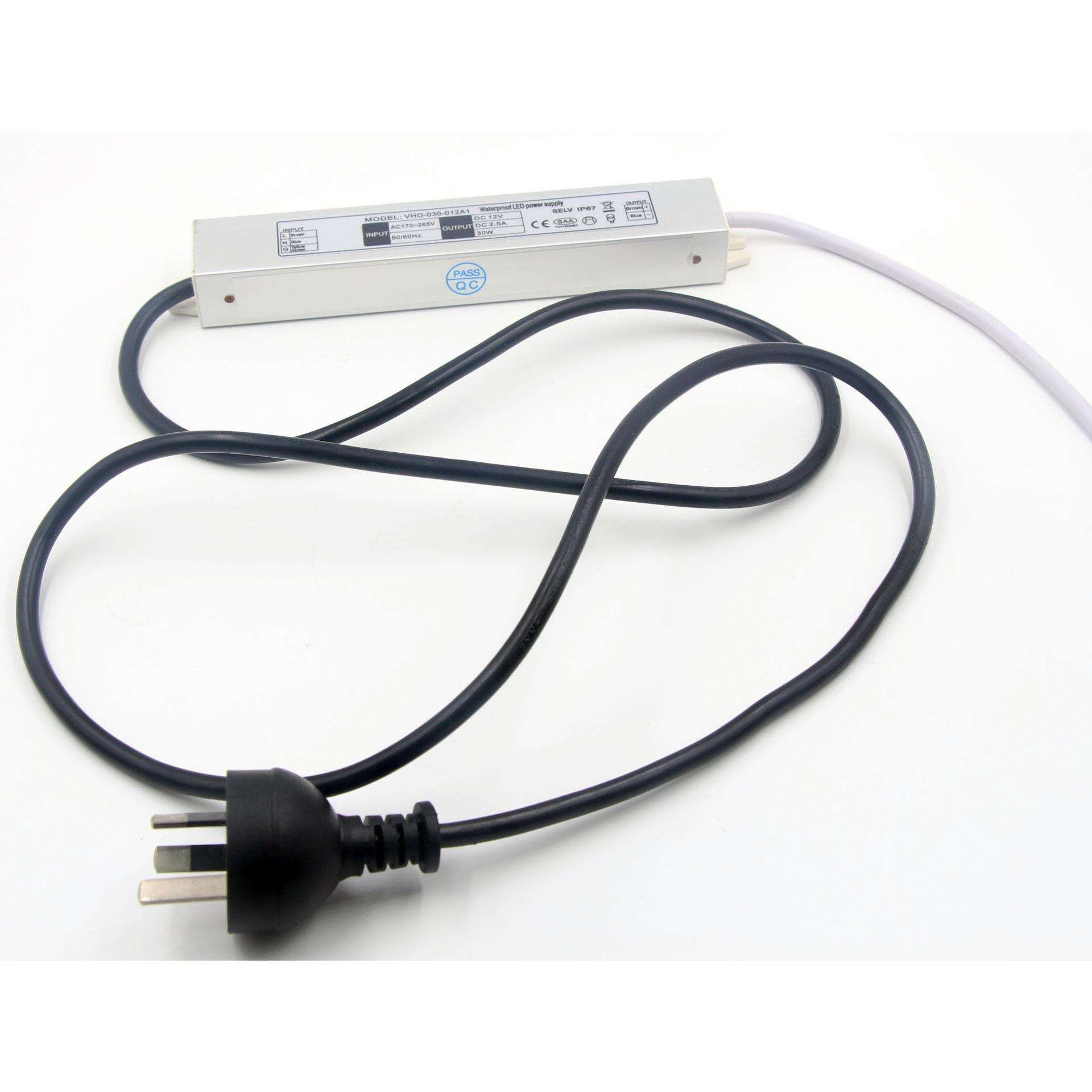 厂家销售 质保2年 终身维护 30W 12V恒压IP67 20MM高 led驱动电源