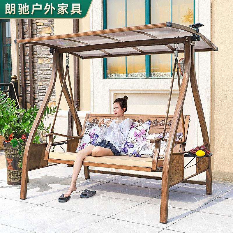 户外室外吊椅秋千庭院阳台北欧荡秋千椅双人摇椅室内吊床庭院装饰