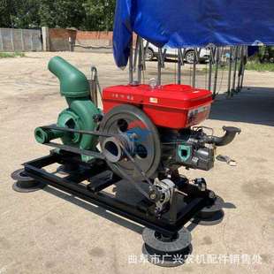 加大泵体柴油水泵大6寸城市防汛离心泵22马力户外排涝泵机组