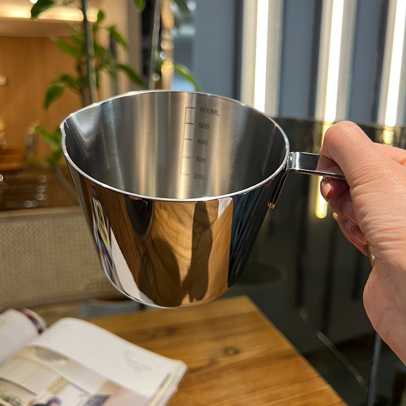 小玩意,b大用处!加厚一体18/10小奶锅不锈钢热黄油泼锅油炸量杯