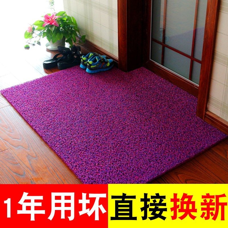 家用门口防滑塑料地垫进门加厚丝圈垫E子入户门PVC可裁剪室外地毯