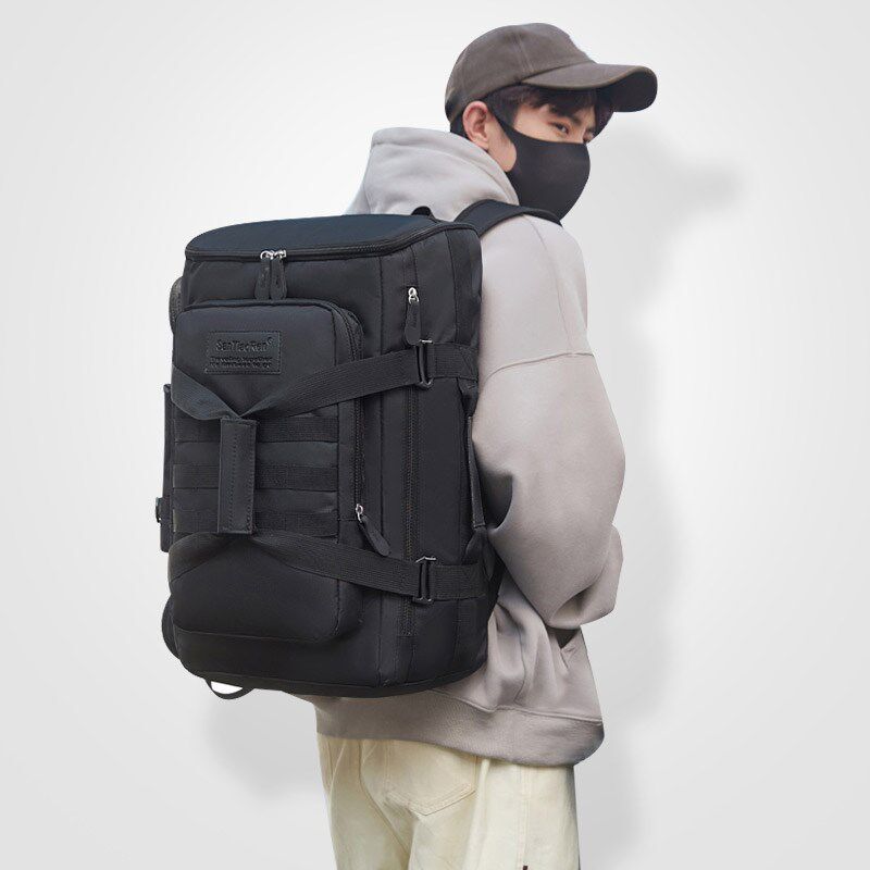 双肩包男士大容量商务旅行包电脑背包女登山包20R24新款多功能手