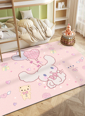 儿童地毯可擦洗客厅免洗房间卧y室阅读区床边毯爬行垫pvc防水地垫
