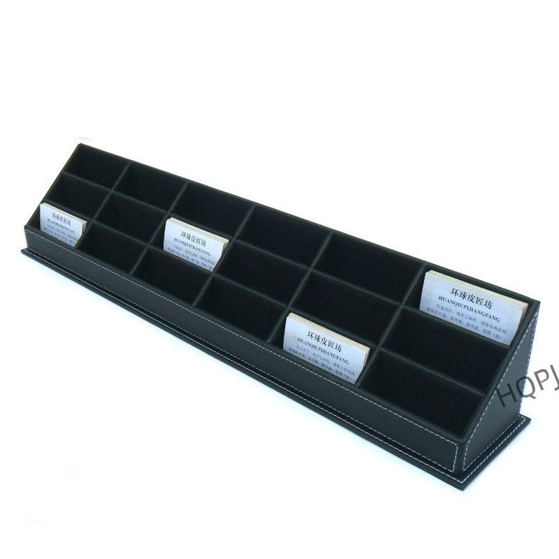 大容量18格皮质名片盒名片座名片架卡片盒售酒店楼部前台商务定做,文具电教/文化用品/商务用品,名片盒,淘宝优惠券,粉丝福利购,淘宝优惠卷