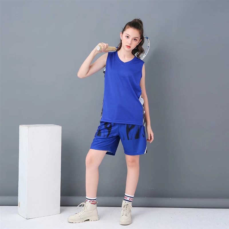 女生篮球服韩版背心无袖套装学生潮流宽松运动比赛训练球服印制夏