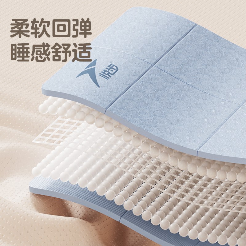比价便携式可折叠瑜伽垫子午睡垫儿童午休垫健身防滑家用加厚地垫