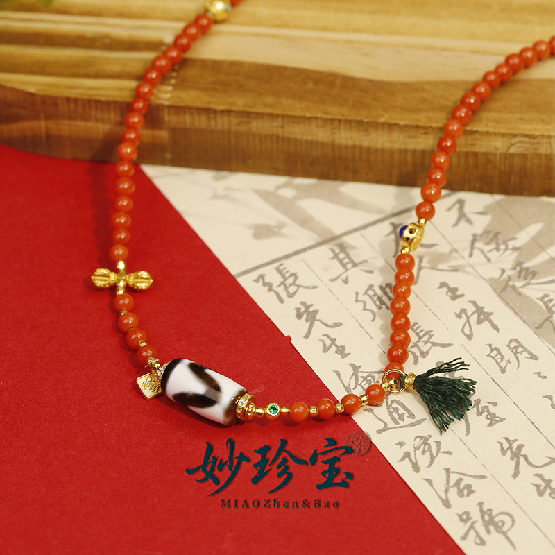 MIAOZhen&Bao天然红珊瑚项链