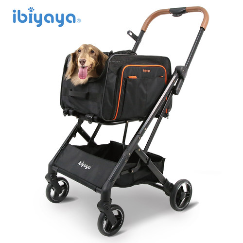 ibiyaya宠物推车轻便双肩背包提篮车载笼胸前包小型犬猫狗FS2319