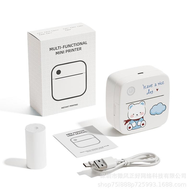 迷你标签打印机学生口袋错题便携热敏家用打印Z照片 礼品