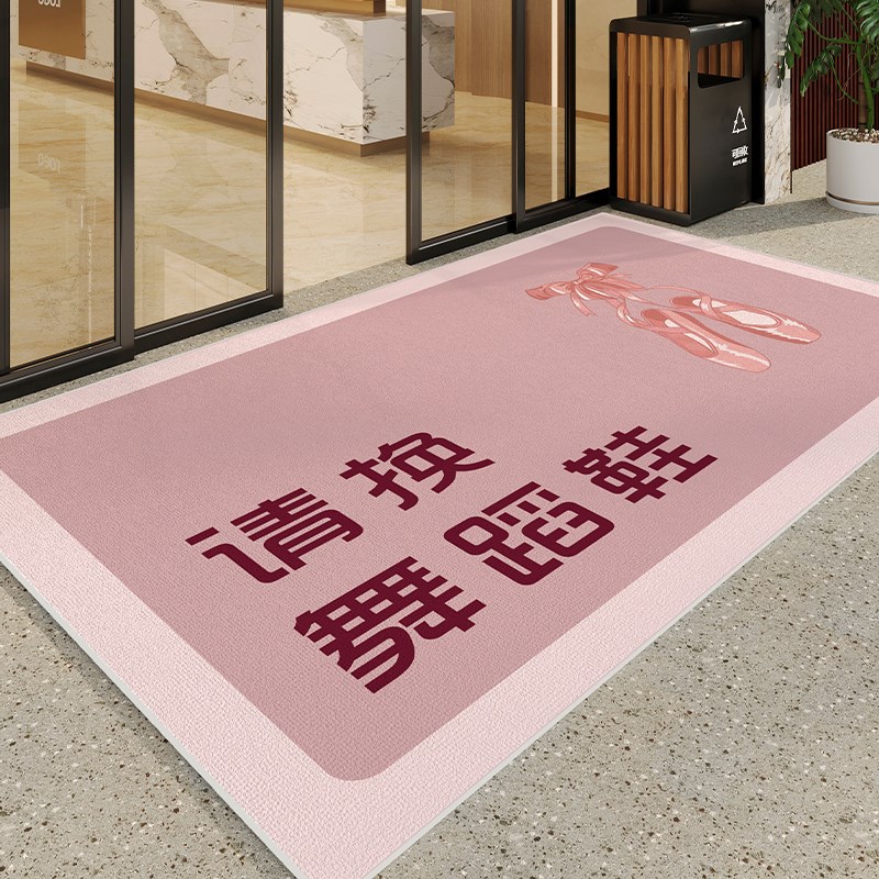 舞蹈家入口跳舞机构培训p室专用地垫耐磨商用店铺门口地毯定制log
