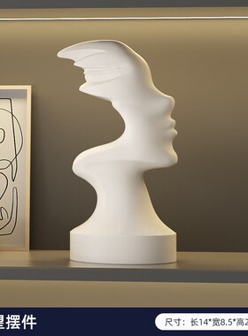 格调黑白a软装艺术摆件高级感样板间客厅电视壁龛酒柜极简家居饰