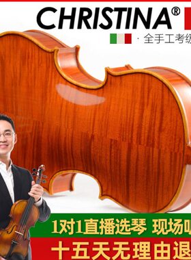克莉丝蒂娜V05A小提琴专业级考级初学者手工学生小提琴
