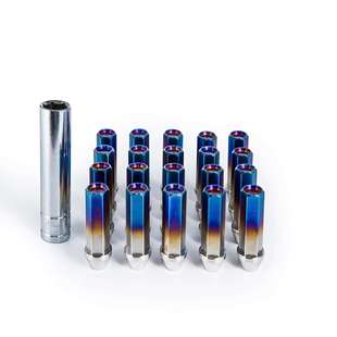 M14 1.25 20个对边17mm轮毂螺栓螺母不锈钢防盗轮螺母M12 1.5