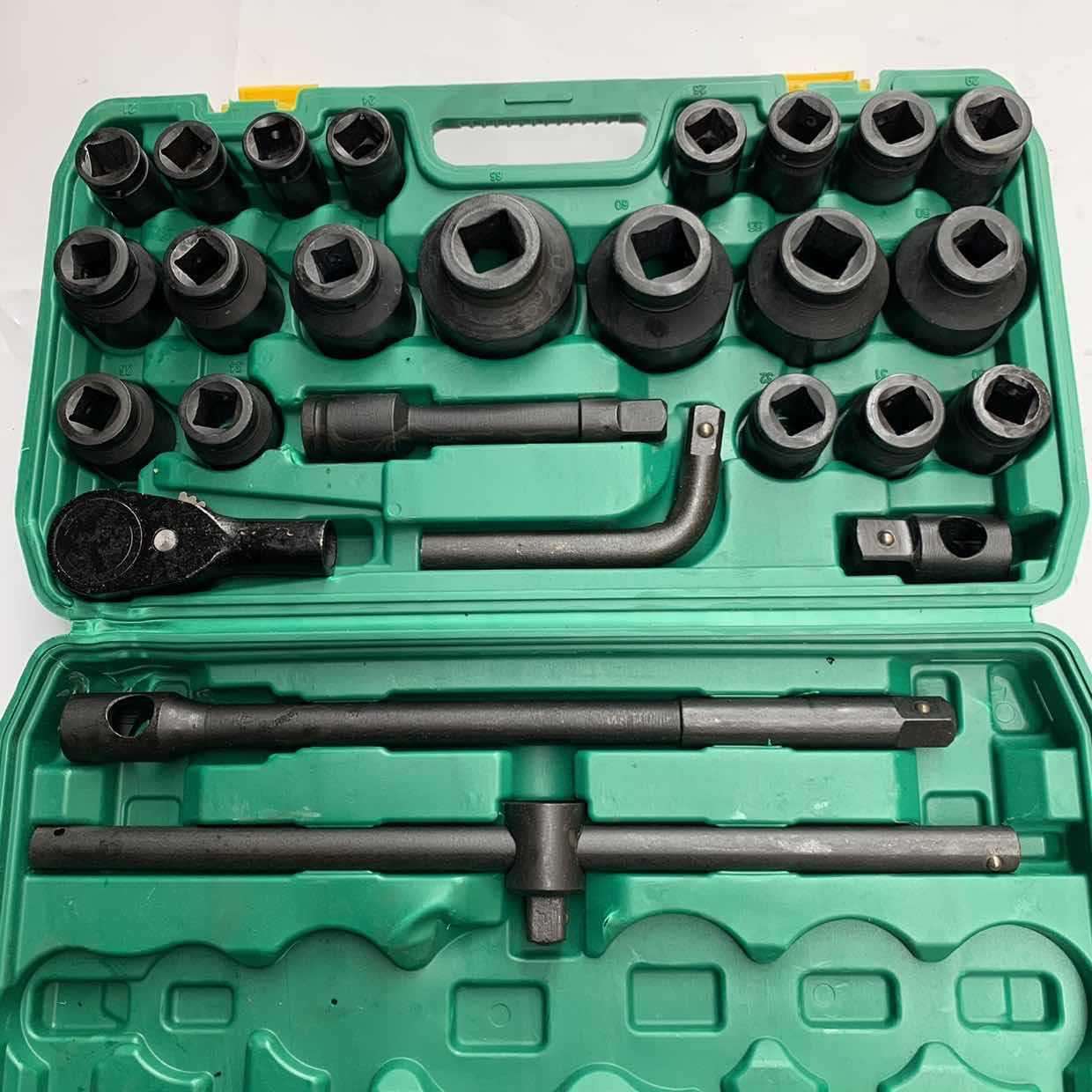 3/4重型26件套套筒工具套装中风炮套头扳手六角十二角大型号气动