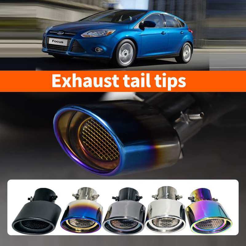 适用于原车尾喉5.2-5.8CM直径安装不锈钢汽车排气管尾喉 装