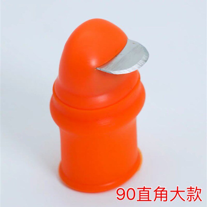 厂家硅胶割菜拇指刀摘花椒采摘器掐葡萄尖刀菜心刀菜场农用手指刀