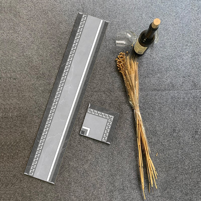 波导线瓷砖磁砖i客厅地砖拼花金刚石过道拨打线踢脚线地脚线波打