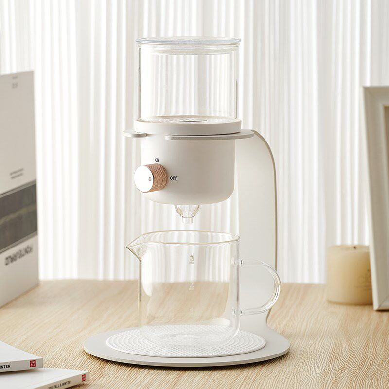 2024新中式茶馆茶饮专用泡茶壶冷萃壶滴滤沙漏式自动Y冲茶壶花茶