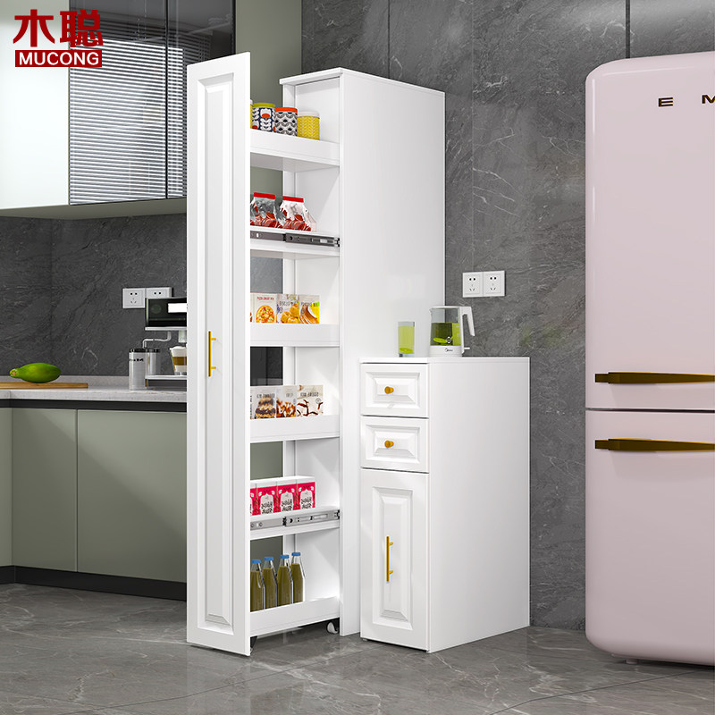 厨房夹缝收纳餐边柜现代简约窄型缝隙抽屉式置物架墙边置物柜,住宅家具,餐边柜,淘宝优惠券,粉丝福利购,淘宝优惠卷