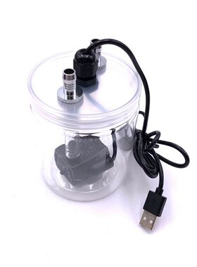 DIY电脑台式机笔记本手机水w冷水箱水泵一体式 散热器 水冷泵 水