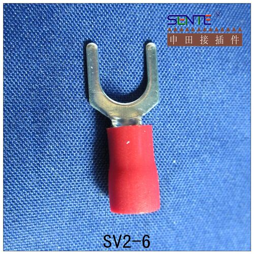SV2-6  叉形蓝色p冷压端头 蓝色冷压端子 千只包装 600克