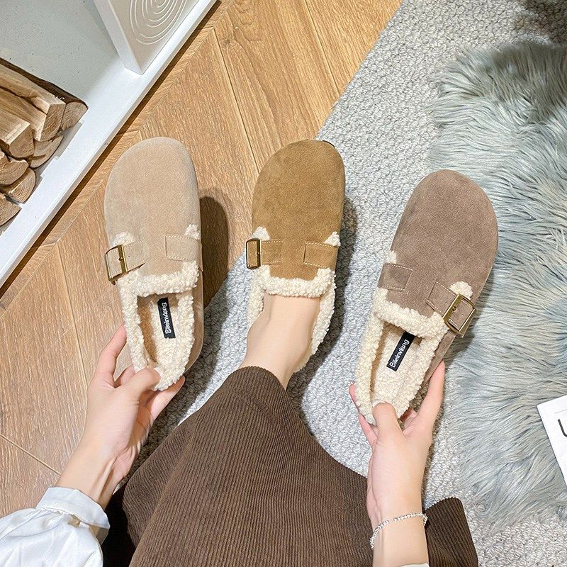 2025新款秋冬孕妇鞋子一脚蹬女鞋加绒保暖豆豆软底博肯鞋全包,女鞋,勃肯鞋/软木鞋,淘宝优惠券,粉丝福利购,淘宝优惠卷