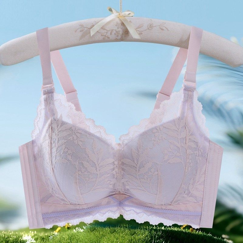 适合小胸穿的文胸平胸aa杯w专用 无钢圈收副乳加厚内衣女聚拢显大