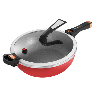 2200w大功率电炒锅家用多功能炒菜电锅插电火锅爆炒一体式不粘锅