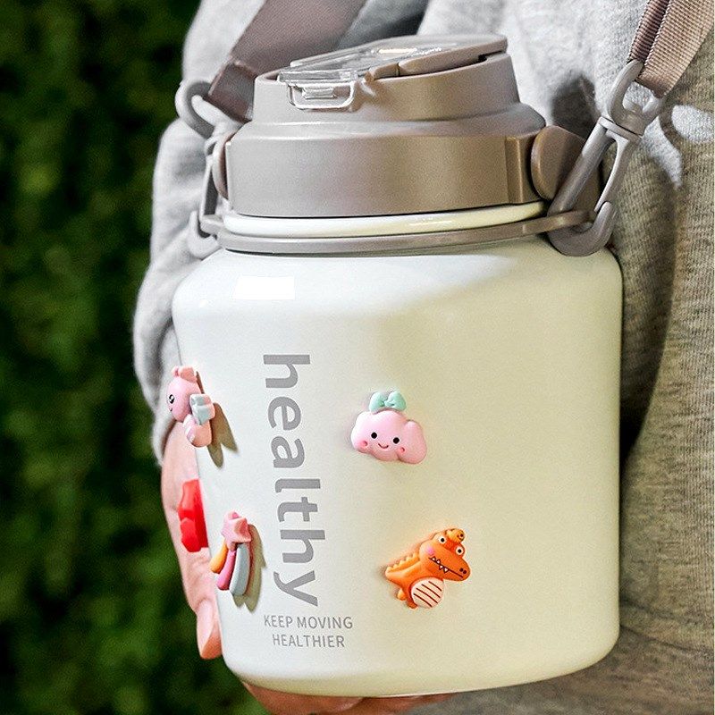 少儿学生网红大容量大肚保温水杯 高颜值吸管316不锈钢保温杯,餐饮具,保冷/保温杯,淘宝优惠券,粉丝福利购,淘宝优惠卷