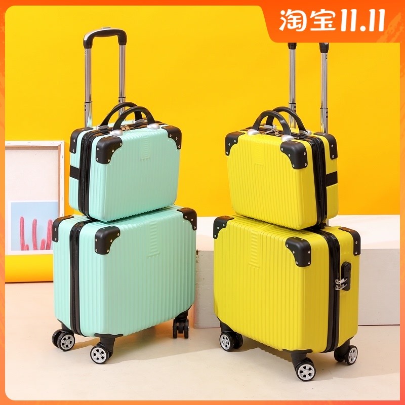 新款行李箱男女学生箱子拉杆密码箱日系小型M18寸登机旅行皮箱加