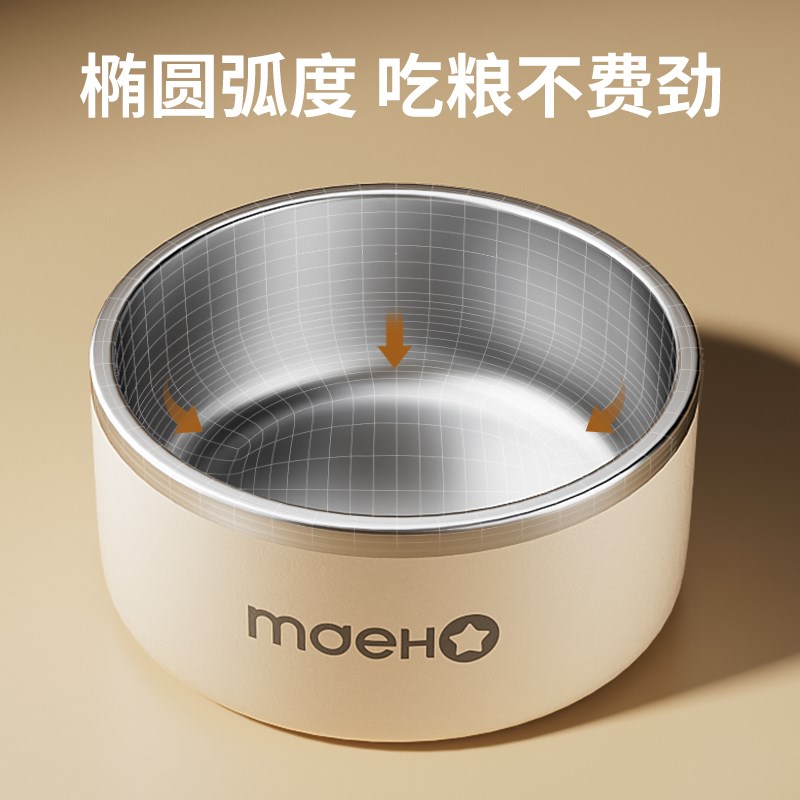 狗盆狗碗防打翻狗食盆大号狗狗饭盆喝水碗宠物304不锈钢猫咪饭碗