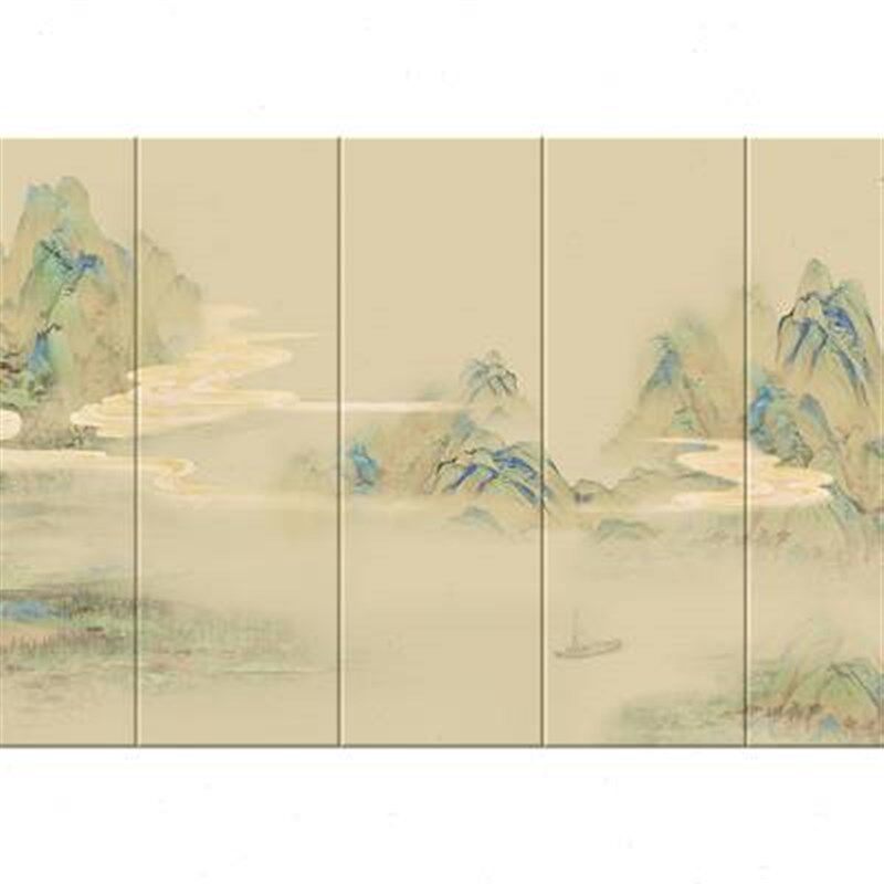 新中式刺绣硬包背景墙电视卧室床头简约沙发独绣壁画软装软包装饰