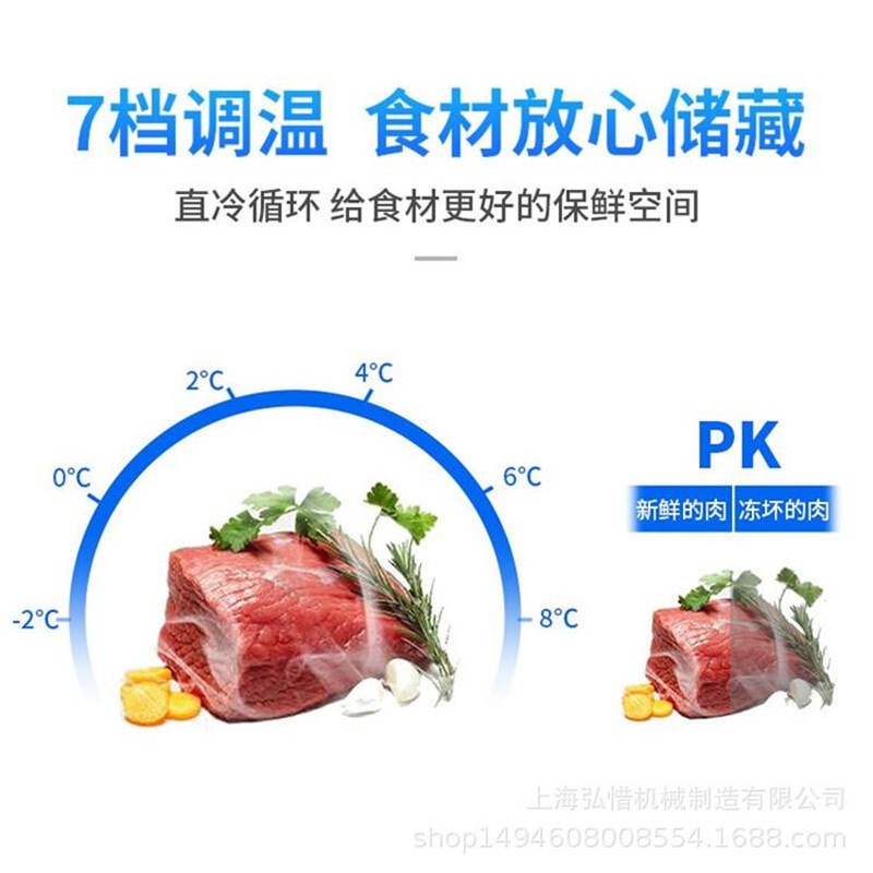 冷鲜肉展示柜商用凉菜卤菜柜鲜鸡肉鸡爪猪肉保鲜柜卧式冰柜鲜肉柜