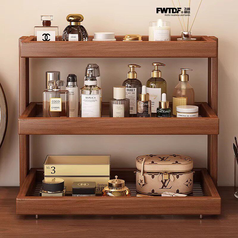 桌面置物架化妆品收纳架桌子上简易小型储物架办公室工位放置架子