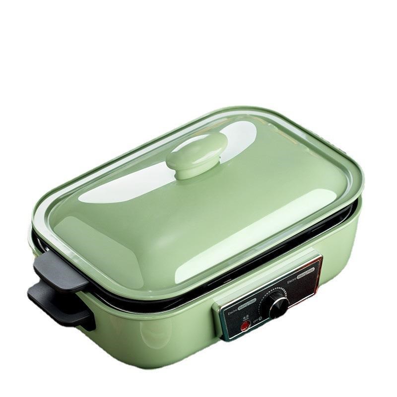 电炒菜炒锅多用一体锅家用小型多功能宿舍小锅智能韩式烧烤烤肉