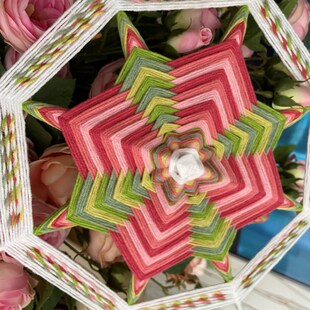 成品曼达拉手工毛线编织装饰工艺男女朋友送教师节礼物 DIY材料包