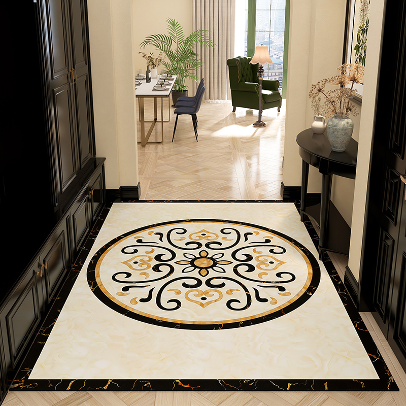 pvc地垫入户门垫可擦洗高级感皮革地毯门垫进门玄关家用脚垫耐脏