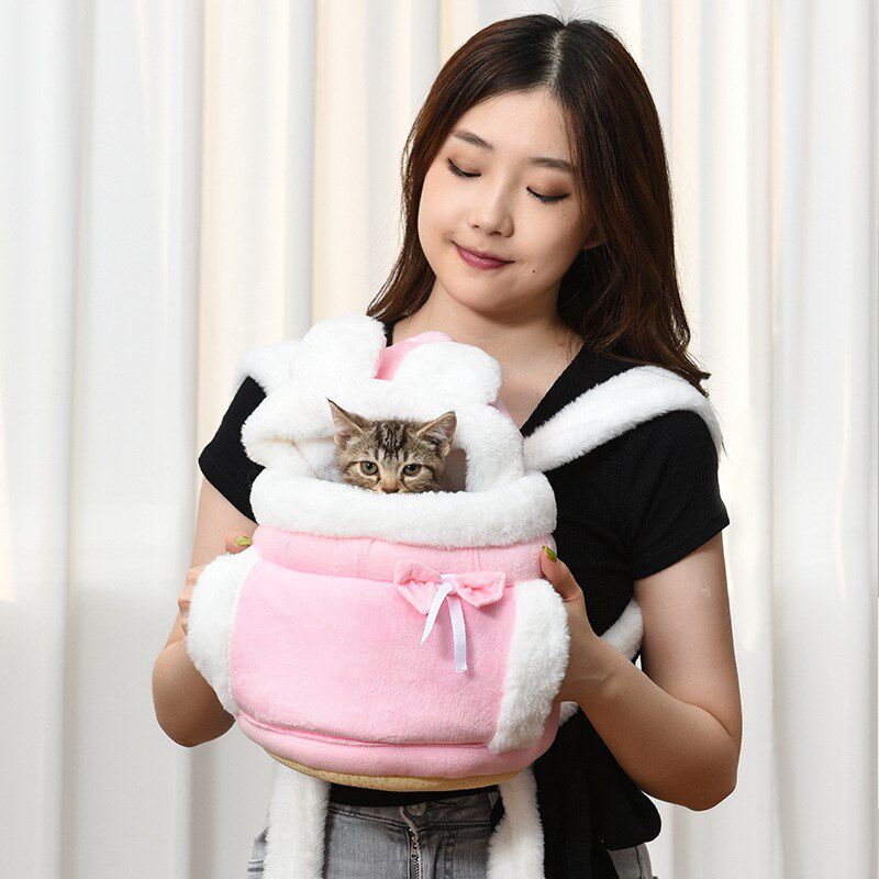 猫包外出背带胸前包宠物狗狗出行透气背猫袋猫咪小型双肩背包涤纶