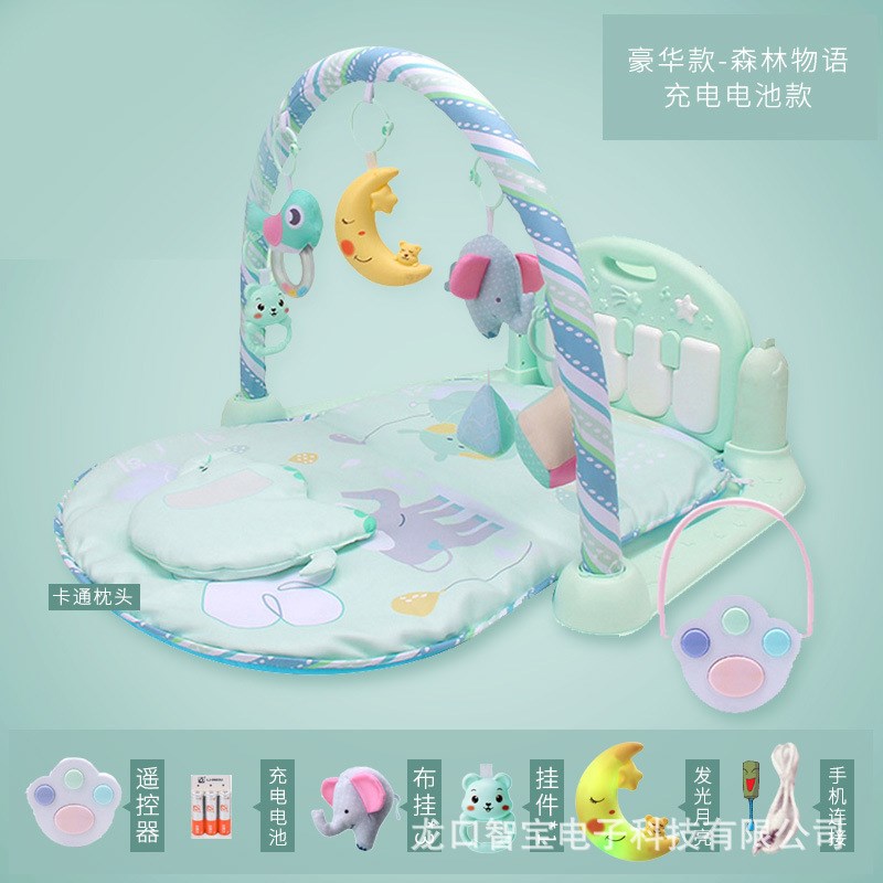 宝宝脚踏钢琴音乐健身架器新生幼儿婴儿玩具男女孩益智0-3个月1岁