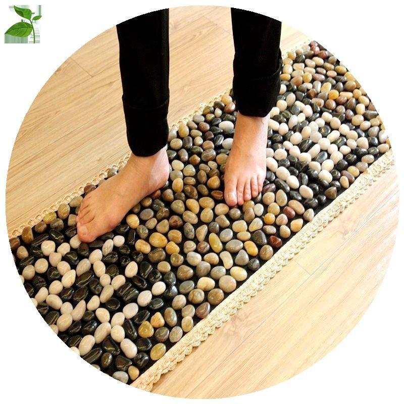 鹅卵石地垫图案穴l位足底按摩家用凉席地垫按摩卫生间踩脚防水脚