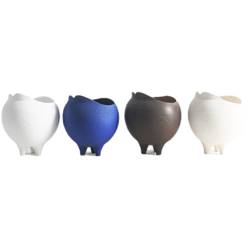 简约现代陶瓷插花装饰品花器摆件样板房客厅卧室干花插小花瓶摆设