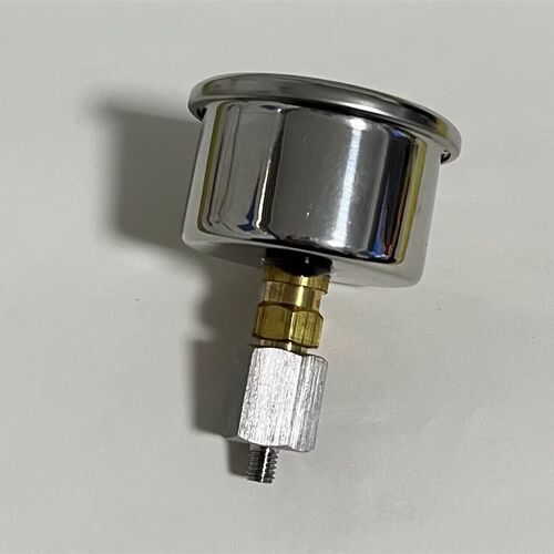4cm轴向充油耐震压力表YN-40Z 16BAR 230PSI加接头螺纹变成M5X0.8