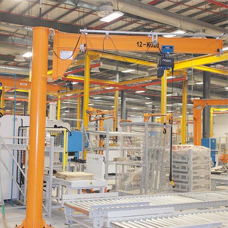 小型悬臂吊起重机 1t悬臂吊 电动单臂吊 移动立柱式室内吊机