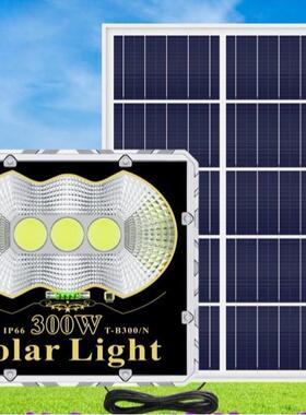 COB太阳能投光灯led室外庭院农村太阳能灯花园家用太阳能路灯新款