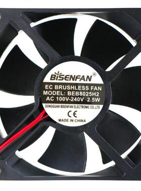 BISENFAN BEB8025H2 AC 100-240V 2.5W 8厘米散热风扇